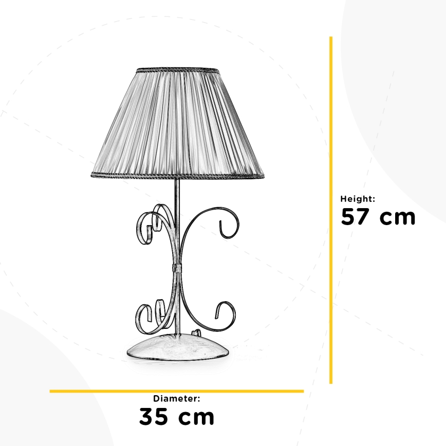 ONLI - Настільна лампа ODINO 1xE27/22W/230V 57 см