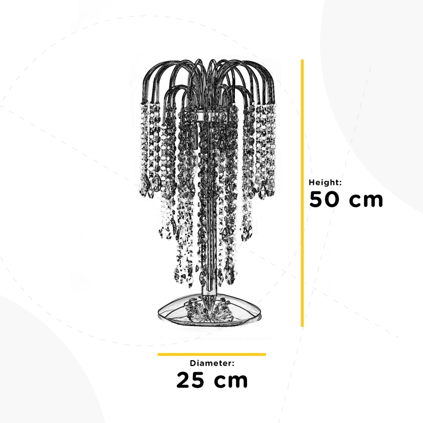 ONLI - Настільна лампа PIOGGIA 2xE14/6W/230V золотий 50 см