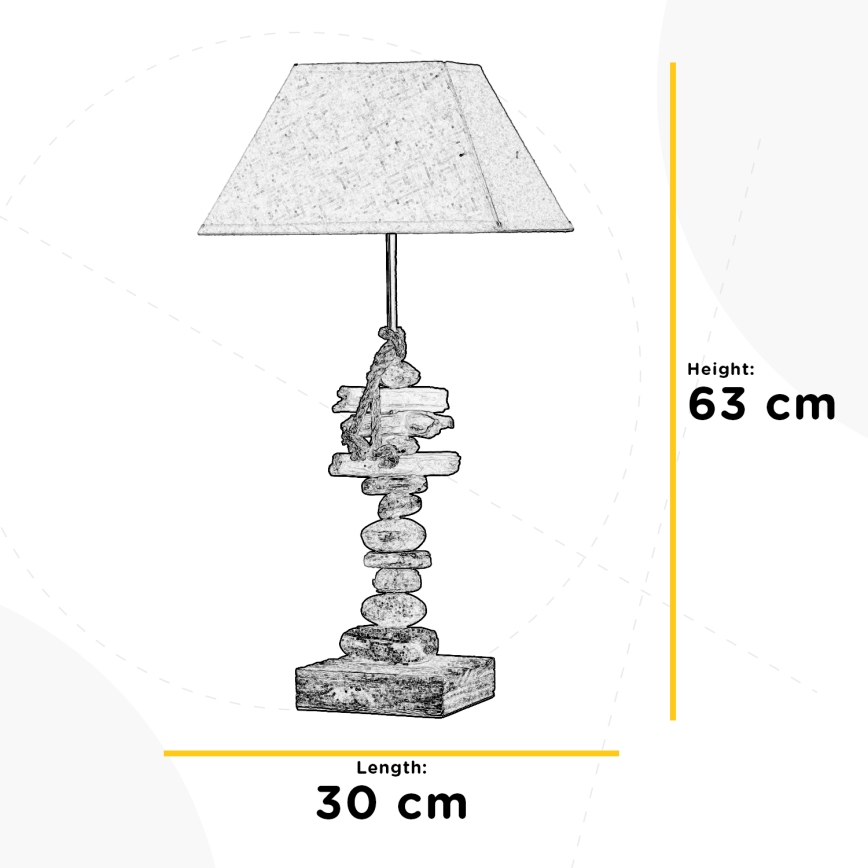 ONLI - Настільна лампа SEREGON 1xE27/22W/230V 63 см