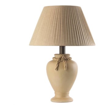 ONLI - Настільна лампа TRECCIA 1xE27/22W/230V 65 см бежевий