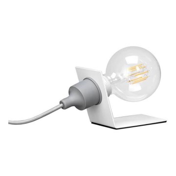 ONLI - Настільна лампа WIRE 1xE27/15W/230V 10 см сірий/білий