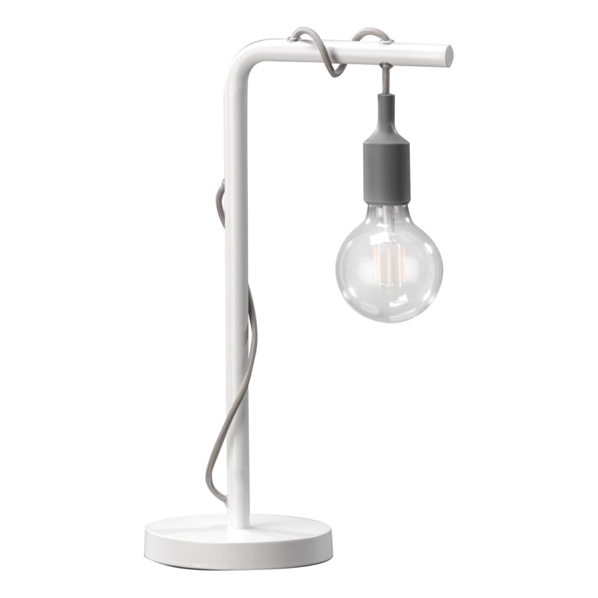 ONLI - Настільна лампа WIRE 1xE27/15W/230V 50 см сірий/білий