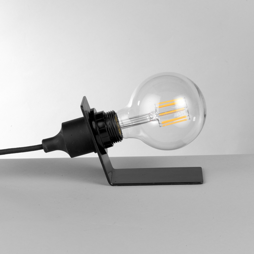 ONLI - Настільна лампа WIRE 1xE27/15W/230V 9 см чорний