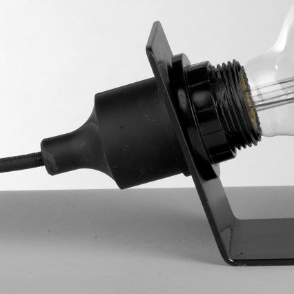 ONLI - Настільна лампа WIRE 1xE27/15W/230V 9 см чорний