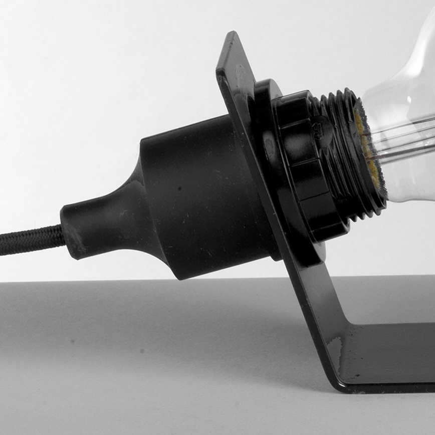 ONLI - Настільна лампа WIRE 1xE27/15W/230V 9 см чорний
