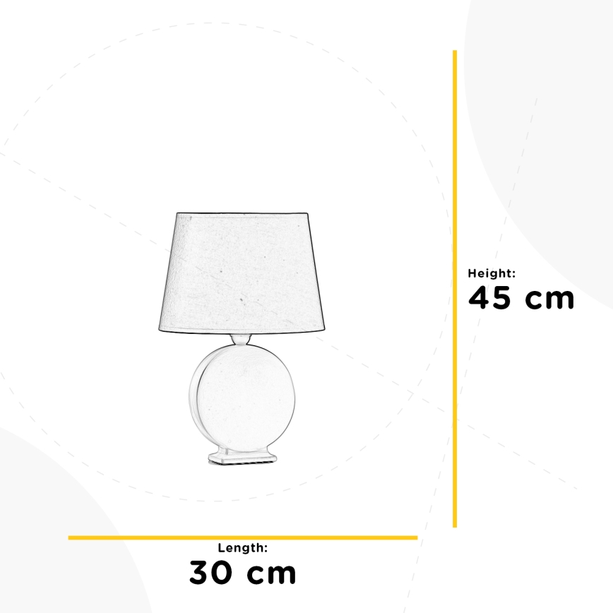 ONLI - Настільна лампа ZEN 1xE27/22W/230V 46 см