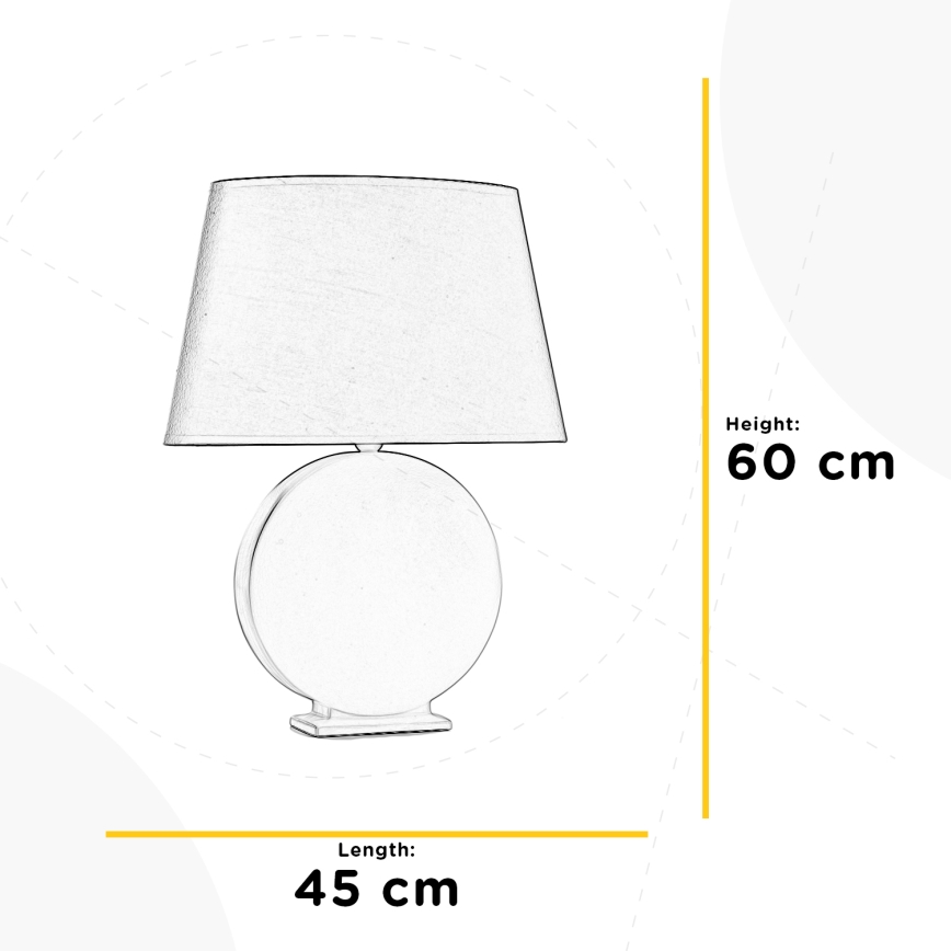 ONLI - Настільна лампа ZEN 1xE27/22W/230V 60 см