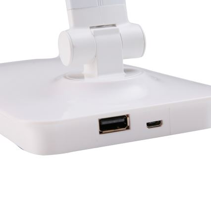 ONLI - Настільна сенсорна LED лампа з регулюванням яскравості та USB-портом DESKI LED/7W/230V 4000K білий