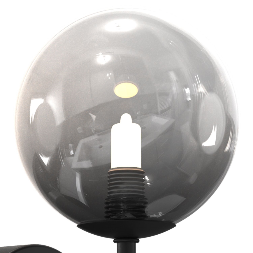 ONLI - Настінний світильник PALOMA 1xG9/10W/230V чорний/димчастий