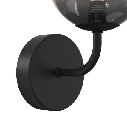 ONLI - Настінний світильник PALOMA 1xG9/10W/230V чорний/димчастий