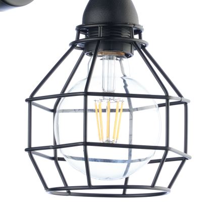 ONLI - Настінний світильник SPIDER 1xE27/15W/230V чорний