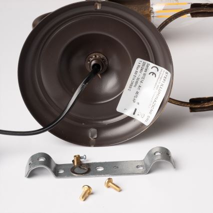 ONLI - Настінний світильник TERESA 1xE14/6W/230V бронзовий