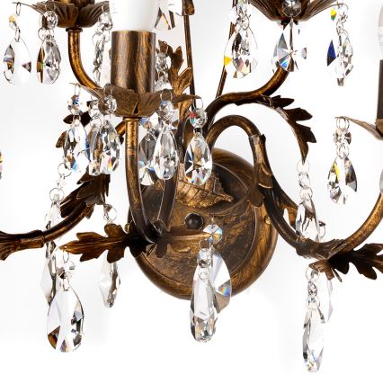 ONLI - Настінний світильник TERESA 5xE14/6W/230V бронзовий