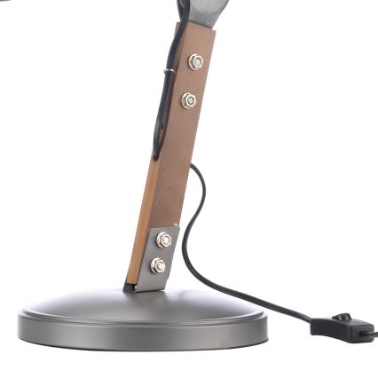 ONLI - Настольная лампа ARCHITETTO 1xE27/22W/230V 62 см серый/коричневый