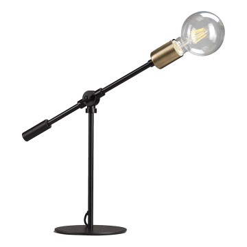 ONLI - Настольная лампа ASTE 1xE27/15W/230V 45 см черный/золотистый