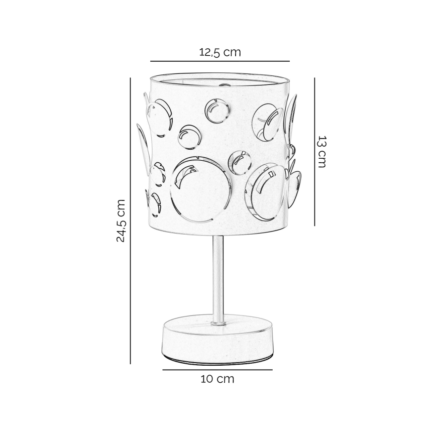 ONLI - Настольная лампа BOLLICINE 1xE14/6W/230V 22 cm белая