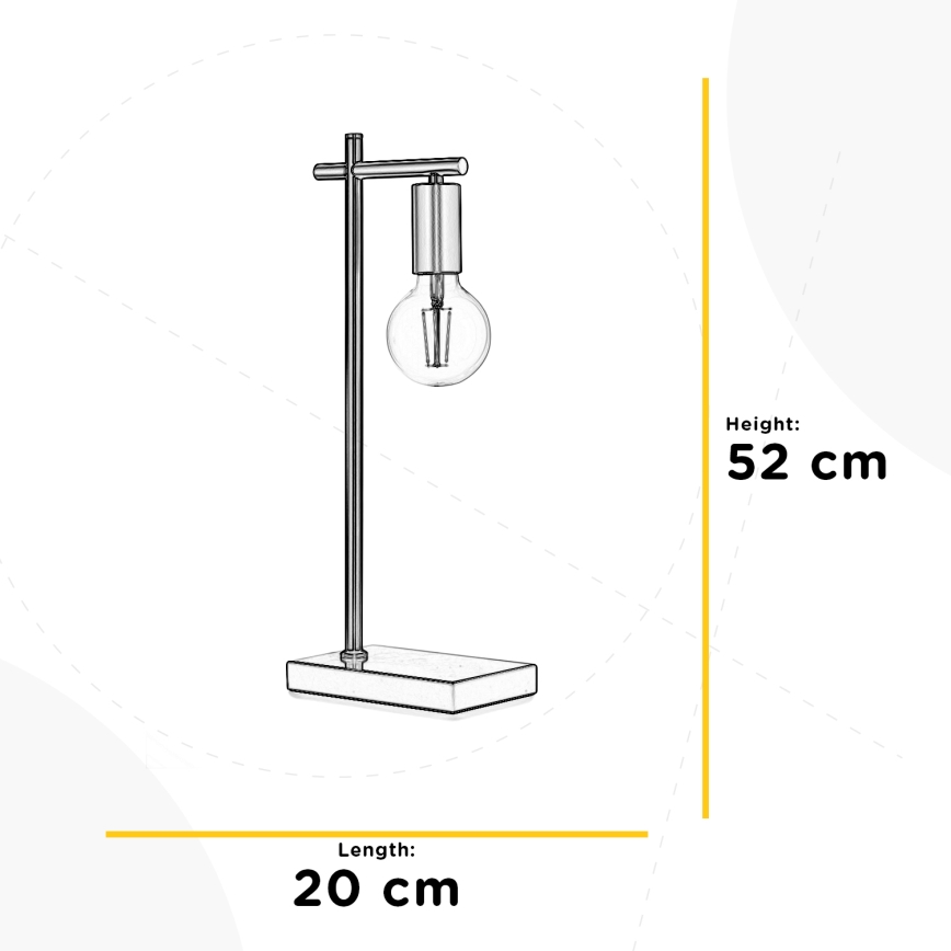 ONLI - Настольная лампа CROSS 1xE27/22W/230V 52 см