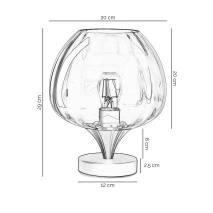ONLI - Настольная лампа ELIDE 1xE27/15W/230V чёрная/медная