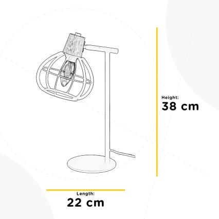 ONLI - Настольная лампа GINGER 1xE14/6W/230V