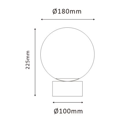 ONLI - Настольная лампа JANET 1xE14/6W/230V диаметр 20 см