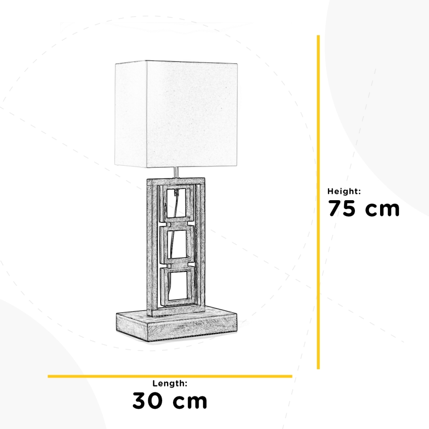 ONLI - Настольная лампа KISAR 2xE27/22W/230V