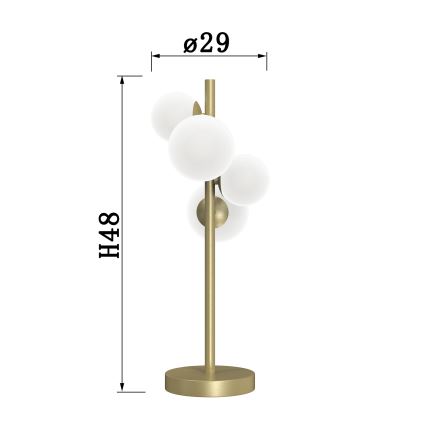 ONLI - Настольная лампа PALOMA 4xG9/10W/230V 48 см золотистый