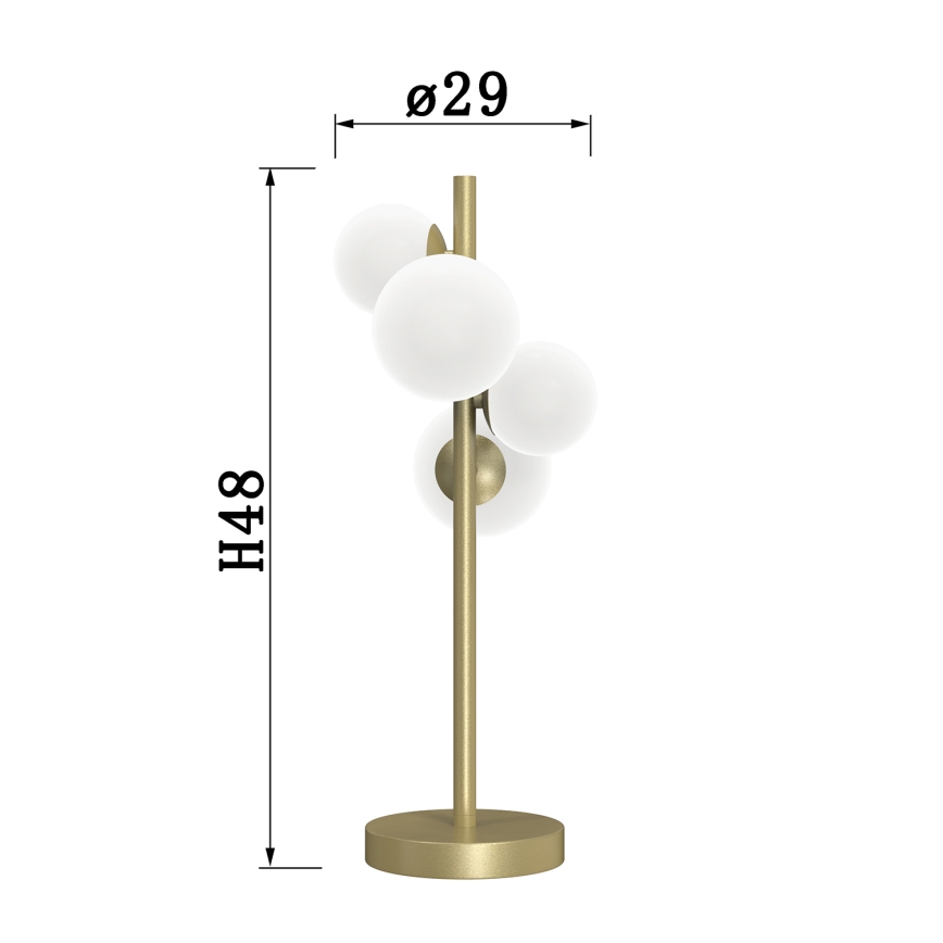 ONLI - Настольная лампа PALOMA 4xG9/10W/230V 48 см золотистый