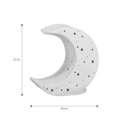 ONLI - Настольная лампа PORCELLANA 1xE14/6W/230V 21 см Луна