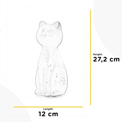 ONLI - Настольная лампа PORCELLANA 1xE14/6W/230V 27,2 см в форме кошки