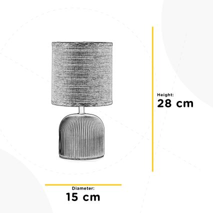 ONLI - Настольная лампа SHELLY 1xE27/22W/230V розовый 28 см