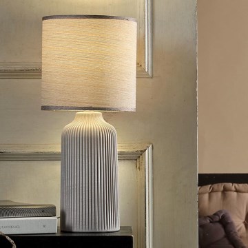 ONLI - Настольная лампа SHELLY 1xE27/22W/230V серый 45 см