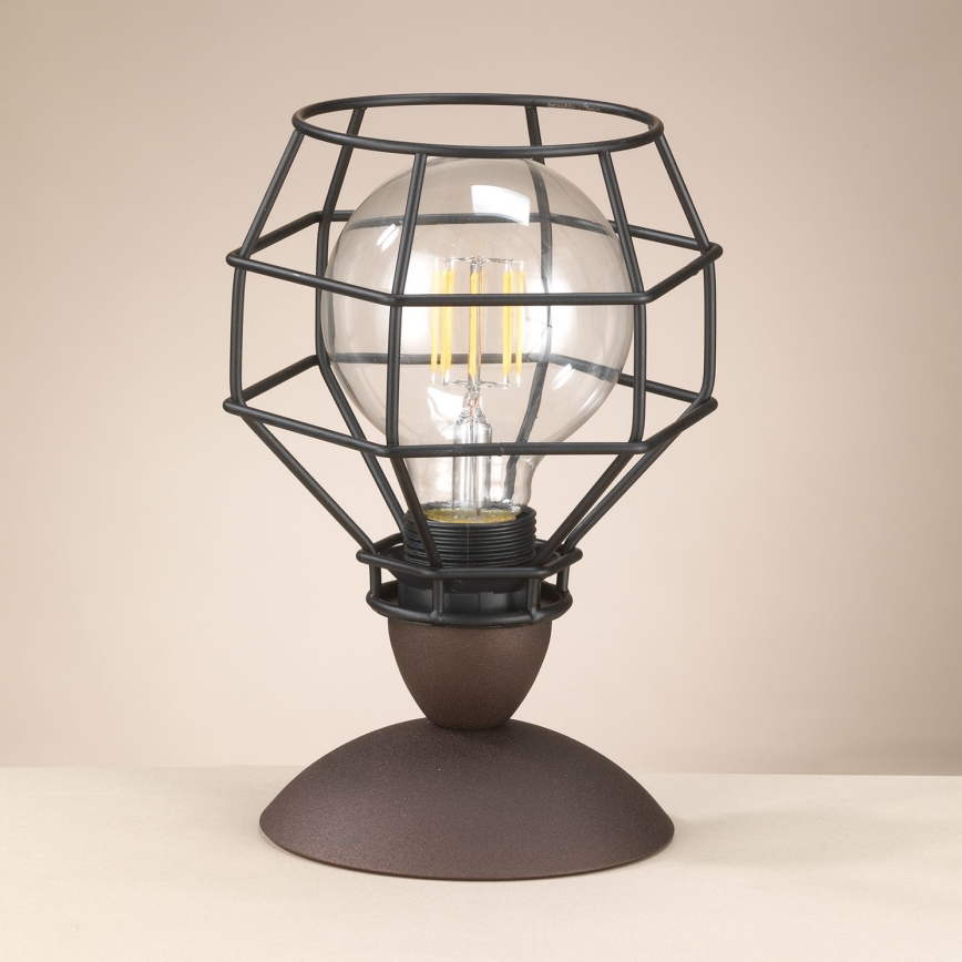 ONLI - Настольная лампа SPIDER 1xE27/15W/230V 23 см черный/коричневый