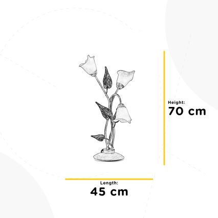 ONLI - Настольная лампа VANDA 3xE14/6W/230V 70 см
