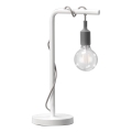 ONLI - Настольная лампа WIRE 1xE27/15W/230V 50 см серый/белый