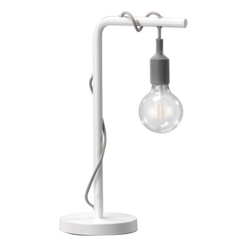 ONLI - Настольная лампа WIRE 1xE27/15W/230V 50 см серый/белый