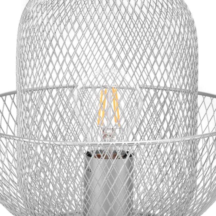 ONLI - Настольная лампа ZAIR 1xE27/22W/230V черный/серебристый