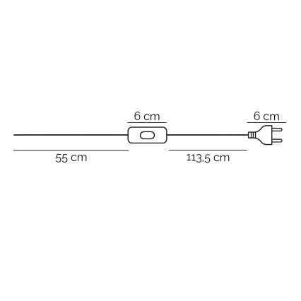 ONLI - Настольная лампа ZOE 1xE14/6W/230V 22 см белый