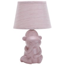 ONLI - Настольная лампа MONKEY 1xE14/6W/230V розовый