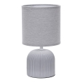 ONLI - Настільна лампа SHELLY 1xE27/22W/230V сірий 28 см