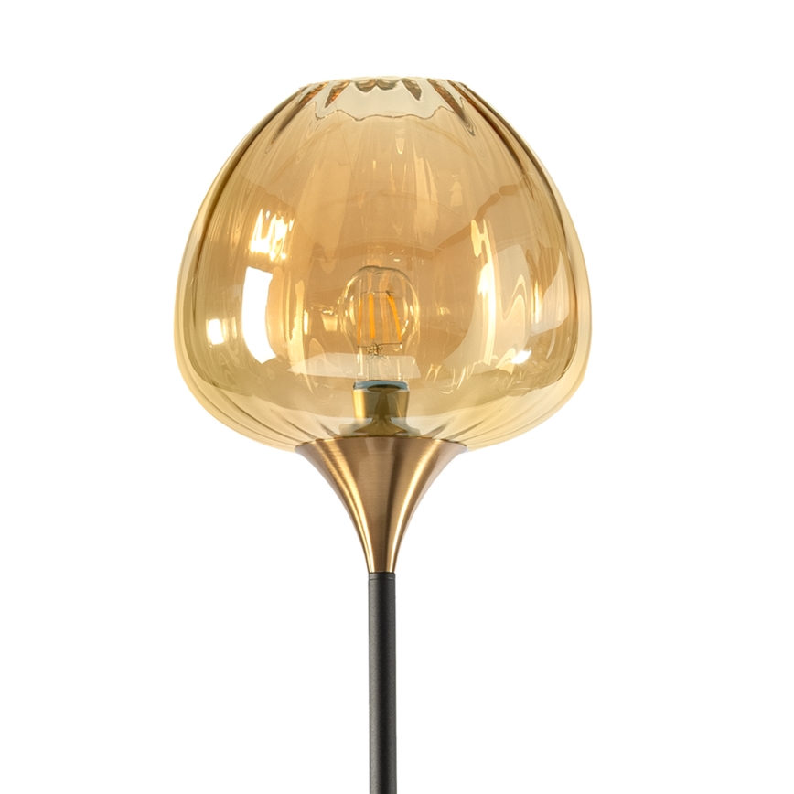 ONLI - Підлогова лампа ELIDE 1xE27/15W/230V чорна/мідна