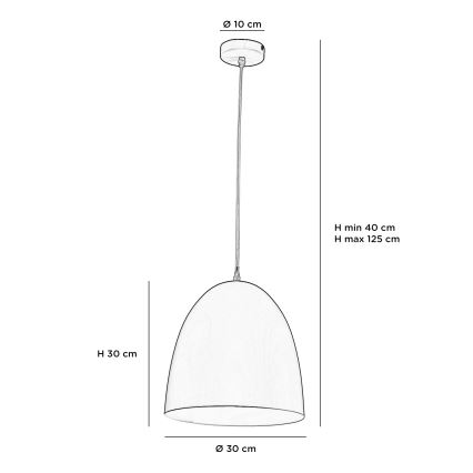 ONLI - Підвісна люстра AMBETA 1xE14/6W/230V жовтий