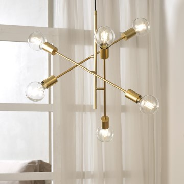 ONLI - Підвісна люстра CROSS 6xE27/22W/230V