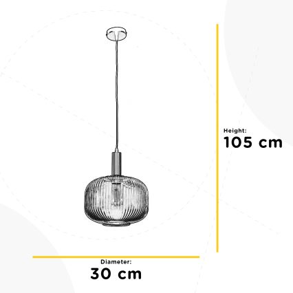 ONLI - Підвісна люстра DOROTY 1xE27/22W/230V діаметр 30 см