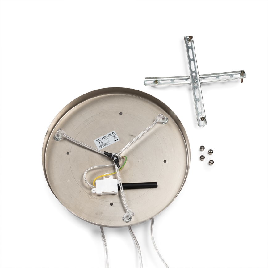 ONLI - Підвісна люстра DOROTY на тросі 3xE27/15W/230V біла/глянцевий хром