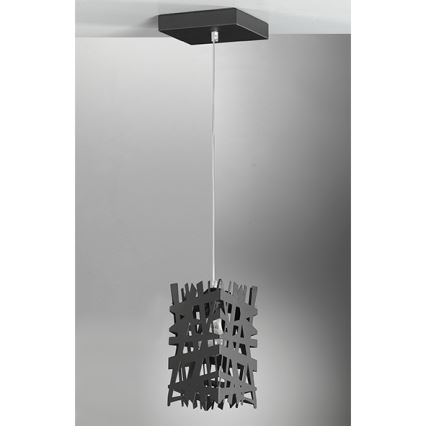 ONLI - Підвісна люстра FORESTA 1xE27/15W/230V чорний