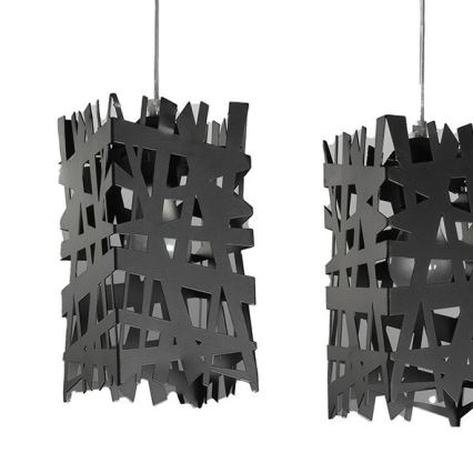 ONLI - Підвісна люстра FORESTA 3xE27/15W/230V чорний