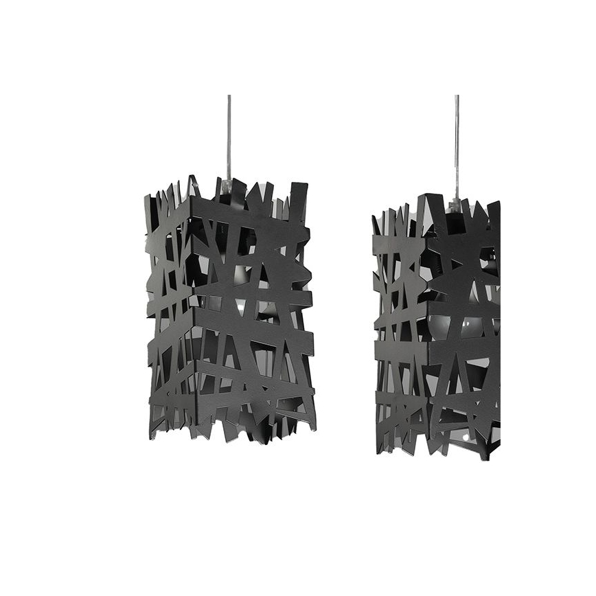 ONLI - Підвісна люстра FORESTA 3xE27/15W/230V чорний