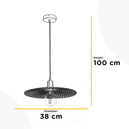 ONLI - Підвісна люстра GOLDEN 1xE27/22W/230V золотий/чорний