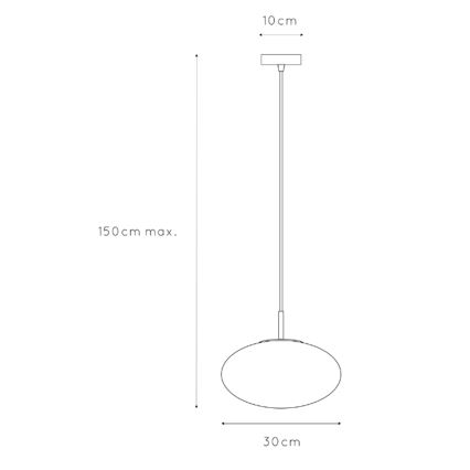ONLI - Підвісна люстра JANET 1xE27/6W/230V діаметр 30 cm