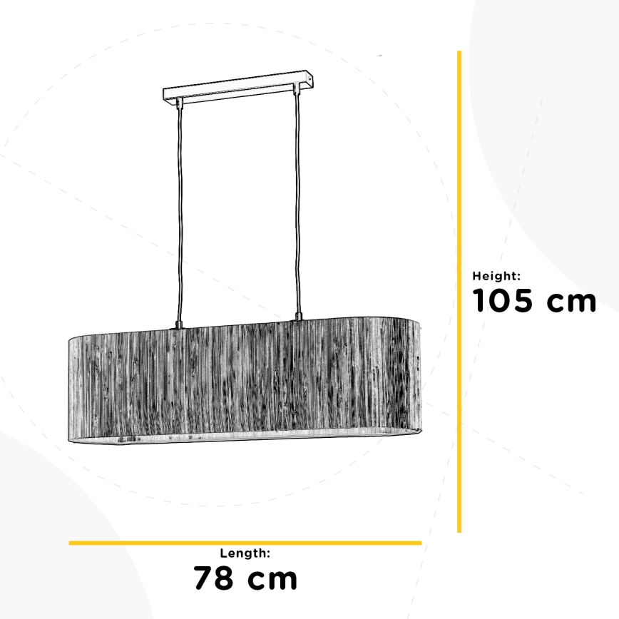 ONLI - Підвісна люстра MADU 2xE27/22W/230V